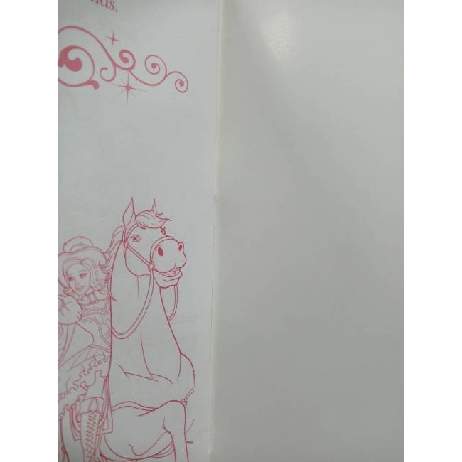 Barbie: Barbie and the Three Musketeers Coloringbook ระบายสี **รบกวนเลื่อนดูสภาพหนังสือก่อนการสั่งซื้อ**